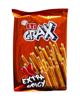 Фото продукту: Соломка гостра ETI CRAX Extra Spicy, 45 г
