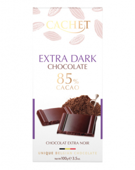 Фото продукту: Шоколад Cachet чорний екстра 85%, 100 г