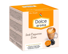 Фото продукту: Капучіно в капсулах Dolce Aroma Irish Сappuccino Dolce Gusto, 16 шт