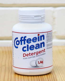 Средство для чистки кофемашин от кофейных масел Coffeein clean Detergent (таблетки 1,6 г), 170 г