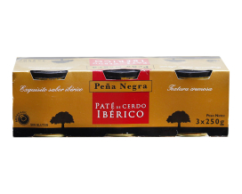 Фото продукту: Паштет печінковий свинячий іберійський Pena Negro Iberico Pate, 3шт*250г