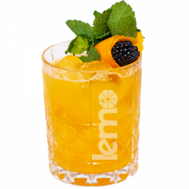Фото продукту: Пюре фруктове для чаю, коктейлів "Лимон-біттер" LEMO, 45 г (премікс, основа)