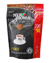Фото продукту:Кава розчинна Nero Aroma Classico, 250 г (50 г у подарунок) (30/70)