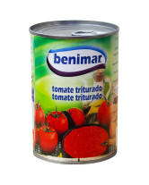 Фото продукта:Помидоры перетертые Benimar tomate triturado, 400 г