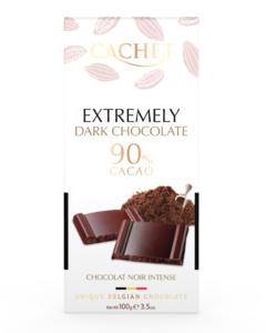 Фото продукту: Шоколад Cachet чорний екстра 90%, 100 г