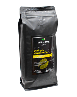 Фото продукта: Кофе в зернах Teakava Ethiopia Yirgacheffe, 1 кг (моносорт арабики)