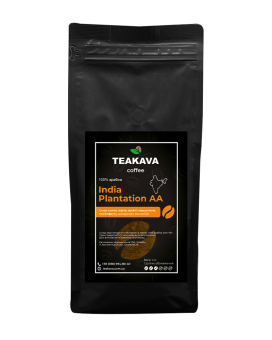 Фото продукта: Кофе в зернах Teakava India Plantation AA, 1 кг (моносорт арабики)