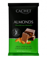 Фото продукта:Шоколад Cachet молочный с миндалем 32%, 300 г