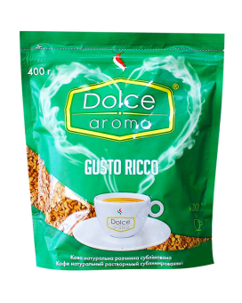 Фото продукту: Кава розчинна Dolce Aroma Gusto Ricco, 400 г