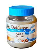 Фото продукту:Молочно-фундучна паста Socado Dolcrem Premium White Milk and Hazelnut Spr...