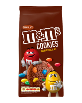 Фото продукту:Печиво шоколадне M&M's Chocolate Cookies Double Chocolate, 180 г