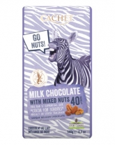 Фото продукта:Шоколад Cachet молочный с миксом из орехов 40%, 180 г