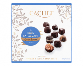 Конфеты шоколадные Cachet с черным и экстра-черным шоколадом, 200 г