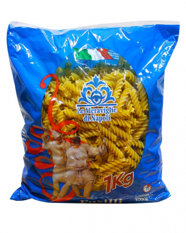Фото продукту: Паста спіральки/фузилі Le Meraviglie Di Napoli Fusilli Pasta, 1 кг