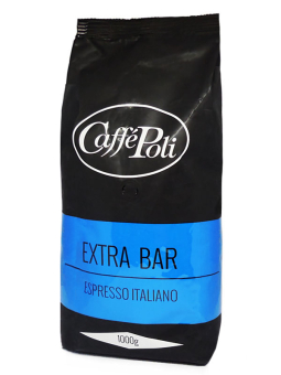 Фото продукту: Кава в зернах Caffe Poli Extrabar, 1 кг (80/20)