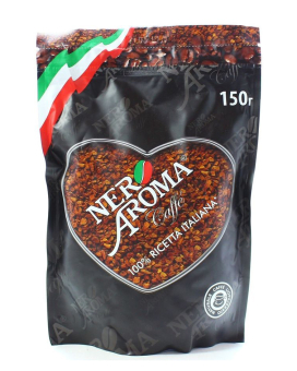 Фото продукту: Кава розчинна Nero Aroma Classico, 150 г (30/70)