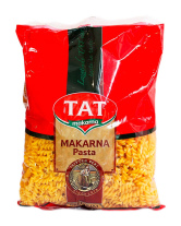 Фото продукту:Макарони спіральки TAT Makarna Pasta Burgu, 500 г