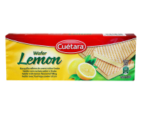 Фото продукту:Вафлі з лимонним прошарком Cuetara Lemon Wafer, 150 г