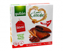 Фото продукту:Печиво злакове з начинкою брауні GULLON Cuor di Cereale Take away Brownie...