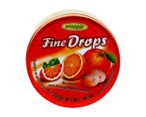 Фото продукту:Льодяники зі смаком апельсина Woogie Fine Drops Bonbons mit Orangengeschm...