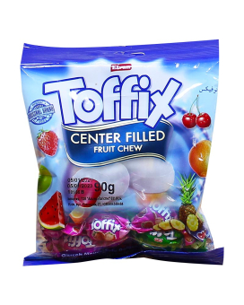 Фото продукту: Цукерки жувальні фруктові Elvan Toffix MIX, 90 г