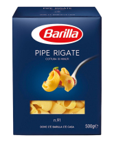 Фото продукта:Макароны BARILLA PIPE RIGATE № 91 Ракушки, 500г 