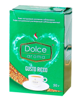 Фото продукту:Кава розчинна в стиках Dolce Aroma Gusto Ricco (2 г*25 шт/уп), 50 г