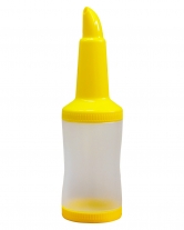 Фото продукта:Бутылка с гейзером + крышка, 1 л, желтая (диспенсер, дозадор)