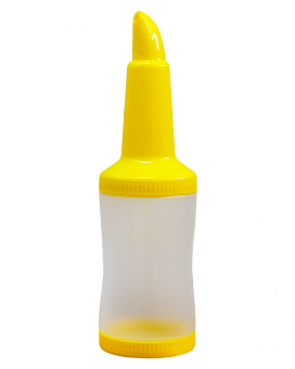 Фото продукта: Бутылка с гейзером + крышка, 1 л, желтая (диспенсер, дозадор)