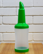 Фото продукта:Бутылка с гейзером + крышка, 1 л, зеленая (диспенсер, дозадор)