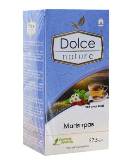 Фото продукта: Чай травяной "Dolce Natura" Магия трав, 1,5г*25 шт (чай в пакетиках) 