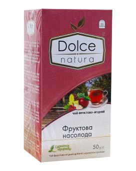 Фото продукта: Чай фруктовый "Dolce Natura" Фруктовое наслаждение, 2г*25 шт (чай в пакетиках)