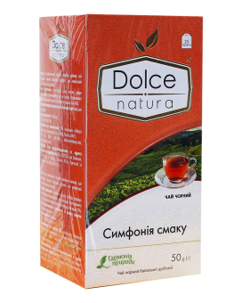 Фото продукту: Чай чорний "Dolce Natura" Симфонія смаку, 2г*25 шт (чай у пакетиках)
