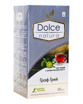 Чай черный "Dolce Natura" Граф Грей, 2г*25 шт (ароматизированный чай в пакетиках)