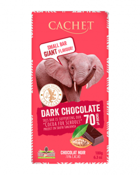 Шоколад Cachet экстра черный 70%, 180 г
