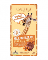 Фото продукта:Шоколад Cachet молочный с брауни и брецелем 31%, 180 г