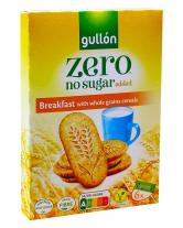 Фото продукту:Печиво цільнозернове без цукру GULLON ZERO Breakfast, 216 г