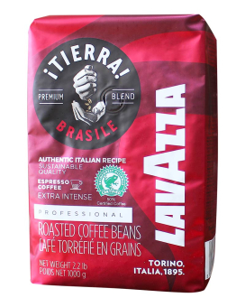Фото продукта: Кофе в зернах Lavazza Tierra Brazile Extra Intense, 1 кг (60/40)