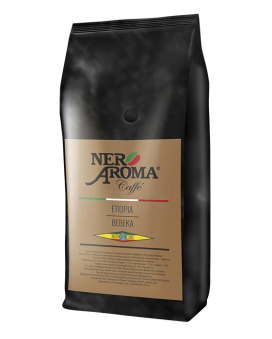 Фото продукта: Кофе в зернах Nero Aroma Etiopia Bebeka, 1 кг (моносорт арабики)