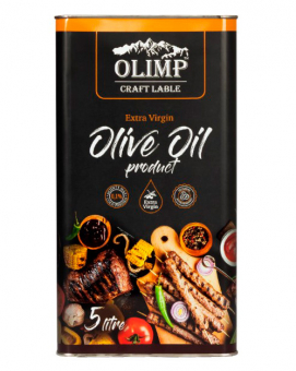 Фото продукта: Масло оливковое первого отжима для гриля Extra Virgin Olive Oil OLIMP CRAFT, 5 л 