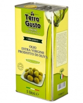 Фото продукту:Олія оливкова першого віджиму Extra Virgin TERRA GUSTO FRUTTATO, 5 л