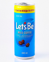 Фото продукту:Напій кавовий негазований Let's Be М'яка Кава ЛОТТЕ, 240 мл (LET`S BE Mil...
