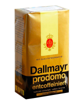 Фото продукту:Кава мелена Dallmayr Prodomo Entcoffeiniert (без кофеїну), 500 г (100% ар...