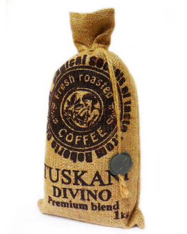 Фото продукту: Кава в зернах Tuskani Divino, 1 кг (60/40)