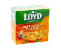 Фото продукта:Чай фруктовый Освежающий апельсин LOYD Fresh Orange, 44 г (20шт*2,2г)