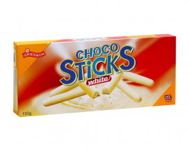 Фото продукту: Печиво у білому шоколаді Griesson Choco Sticks White Chocolate, 150 г