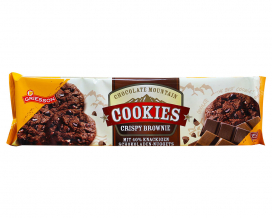 Фото продукту: Печиво шоколадне з шоколадною крихтою Griesson Chocolate Mountain Cookies Crispy Brownie, 150 г