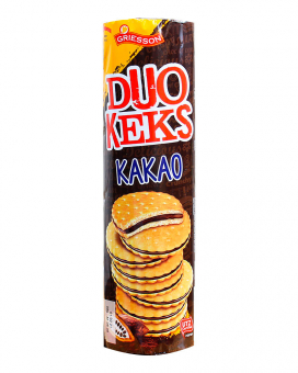 Фото продукту: Печиво з шоколадним прошарком Griesson Duo Keks Kakao, 500 г
