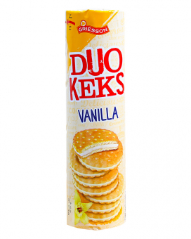 Фото продукту: Печиво з ванільним прошарком Griesson Duo Keks Vanilla, 500 г