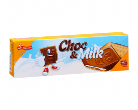 Фото продукта: Печенье с шоколадом и сливками Griesson Choc & Milk, 150 г